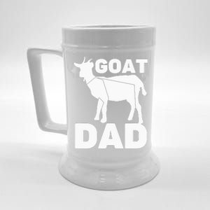 Funny Goat Dad The Goatfather Funny Goat Father Lover Beer Stein