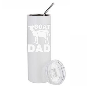 Funny Goat Dad The Goatfather Funny Goat Father Lover Stainless Steel Tumbler