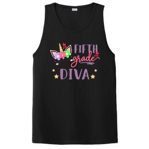 Fifth Grade Diva First Day Of School Unicorn Magical Meaningful Gift PosiCharge Competitor Tank