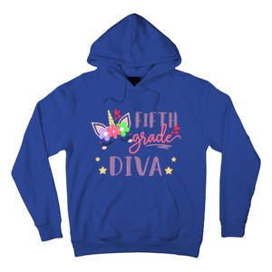 Fifth Grade Diva First Day Of School Unicorn Magical Meaningful Gift Hoodie