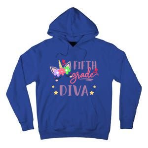 Fifth Grade Diva First Day Of School Unicorn Magical Meaningful Gift Tall Hoodie