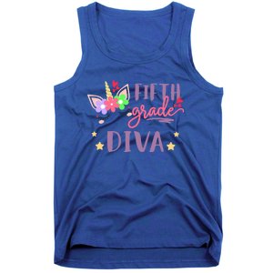 Fifth Grade Diva First Day Of School Unicorn Magical Meaningful Gift Tank Top