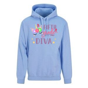 Fifth Grade Diva First Day Of School Unicorn Magical Meaningful Gift Unisex Surf Hoodie