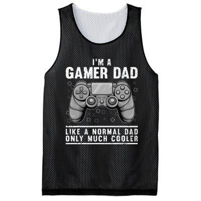 Funny Gamer Dad Design For Husband Gaming Father's Day Mesh Reversible Basketball Jersey Tank