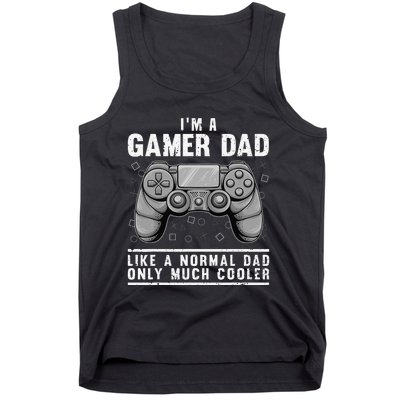 Funny Gamer Dad Design For Husband Gaming Father's Day Tank Top