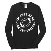 Football Game Day IM Just Here For The Snacks Tall Long Sleeve T-Shirt