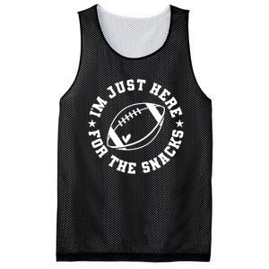 Football Game Day IM Just Here For The Snacks Mesh Reversible Basketball Jersey Tank