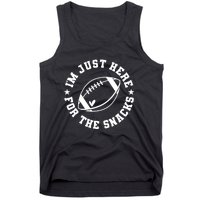 Football Game Day IM Just Here For The Snacks Tank Top