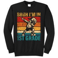 First Grade Dabbing Boy Bruh IM In 1st Grade Student Sweatshirt