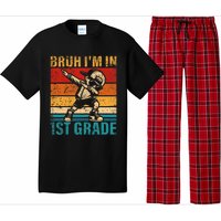 First Grade Dabbing Boy Bruh IM In 1st Grade Student Pajama Set