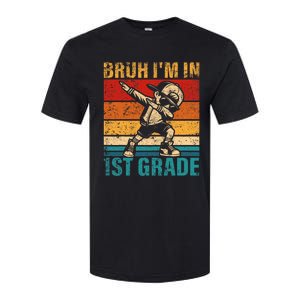 First Grade Dabbing Boy Bruh IM In 1st Grade Student Softstyle CVC T-Shirt