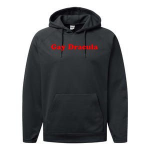 Funny Gay Dracula LGBT Performance Fleece Hoodie