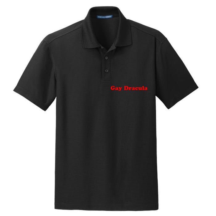 Funny Gay Dracula LGBT Dry Zone Grid Polo