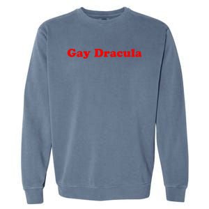 Funny Gay Dracula LGBT Garment-Dyed Sweatshirt