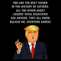 Funny Great Dad Donald Trump FatherS Day 16 in Basic Backpack