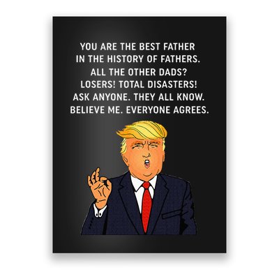 Funny Great Dad Donald Trump FatherS Day Poster