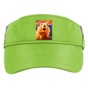 Funny Groundhog Day The Scream Painting Adult Drive Performance Visor