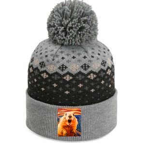 Funny Groundhog Day The Scream Painting The Baniff Cuffed Pom Beanie