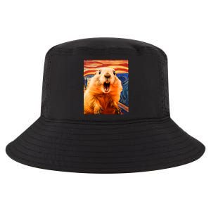 Funny Groundhog Day The Scream Painting Cool Comfort Performance Bucket Hat