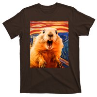 Funny Groundhog Day The Scream Painting T-Shirt