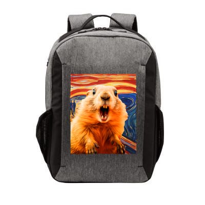 Funny Groundhog Day The Scream Painting Vector Backpack