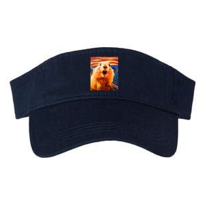 Funny Groundhog Day The Scream Painting Valucap Bio-Washed Visor