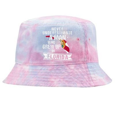 Flo Grown Design For Men Native Florida Tie-Dyed Bucket Hat