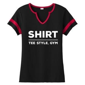 Funny Gym Design TEE STYLE, GYM Ladies Halftime Notch Neck Tee