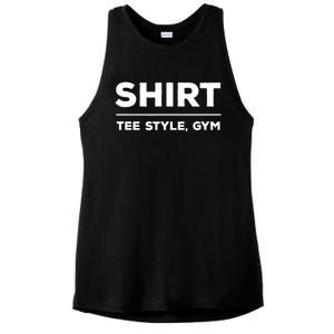 Funny Gym Design TEE STYLE, GYM Ladies PosiCharge Tri-Blend Wicking Tank