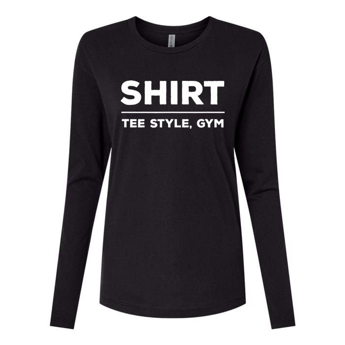 Funny Gym Design TEE STYLE, GYM Womens Cotton Relaxed Long Sleeve T-Shirt