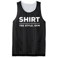 Funny Gym Design TEE STYLE, GYM Mesh Reversible Basketball Jersey Tank