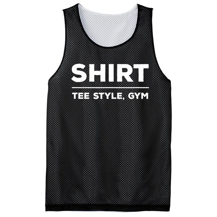 Funny Gym Design TEE STYLE, GYM Mesh Reversible Basketball Jersey Tank