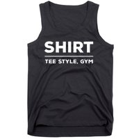 Funny Gym Design TEE STYLE, GYM Tank Top