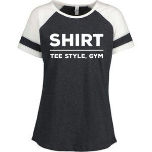 Funny Gym Design TEE STYLE, GYM Enza Ladies Jersey Colorblock Tee