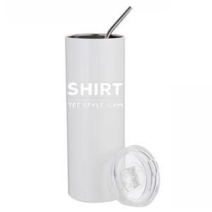 Funny Gym Design TEE STYLE, GYM Stainless Steel Tumbler