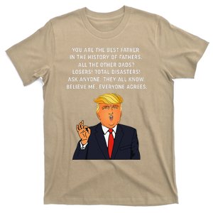 Funny Great Dad Donald Trump Fathers Day Gift Tee T-Shirt