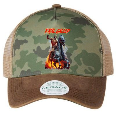 Fatal Gallop Diabolic Fear Black Horror Evil Monster Terror Legacy Tie Dye Trucker Hat