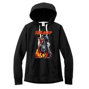 Fatal Gallop Diabolic Fear Black Horror Evil Monster Terror Women's Fleece Hoodie