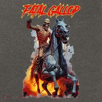 Fatal Gallop Diabolic Fear Black Horror Evil Monster Terror Cotton Canvas Backpack
