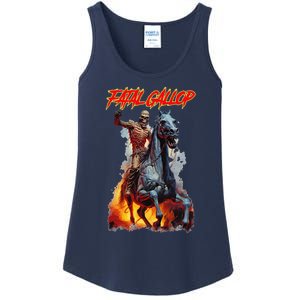 Fatal Gallop Diabolic Fear Black Horror Evil Monster Terror Ladies Essential Tank