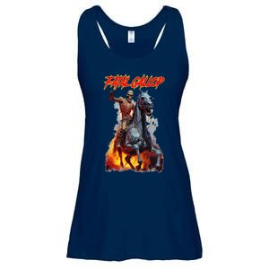 Fatal Gallop Diabolic Fear Black Horror Evil Monster Terror Ladies Essential Flowy Tank