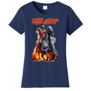 Fatal Gallop Diabolic Fear Black Horror Evil Monster Terror Women's T-Shirt