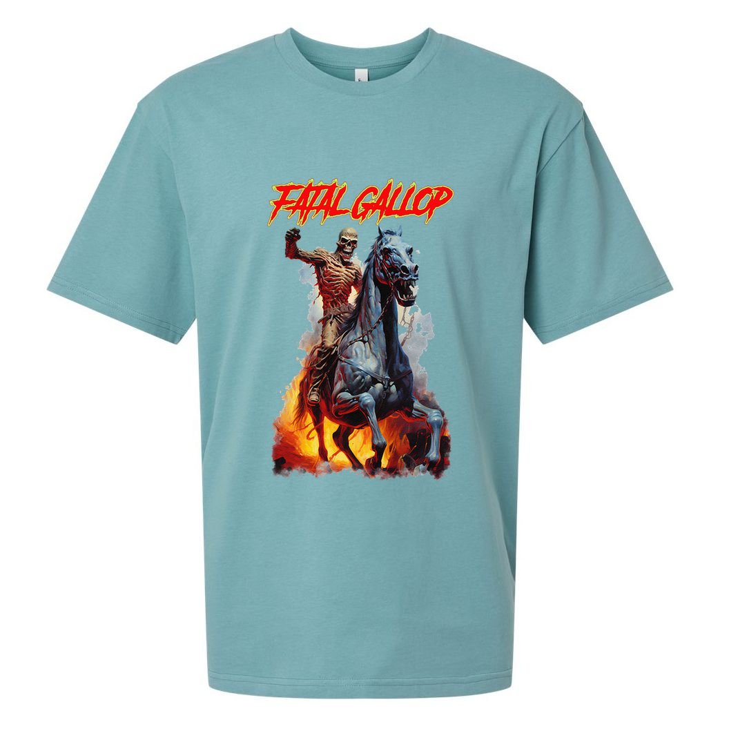 Fatal Gallop Diabolic Fear Black Horror Evil Monster Terror Sueded Cloud Jersey T-Shirt