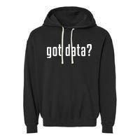 Funny Got Data MIS Data Systems Business Analyst Garment-Dyed Fleece Hoodie