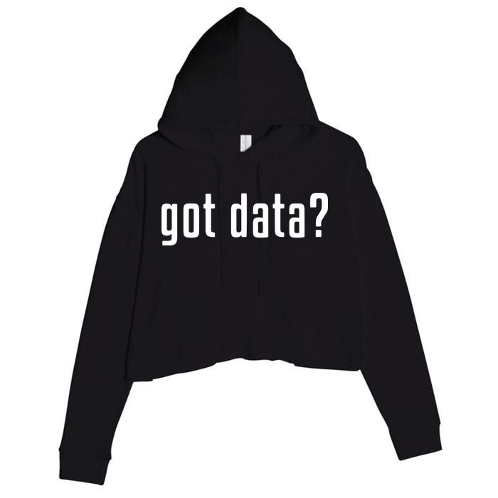 Funny Got Data MIS Data Systems Business Analyst Crop Fleece Hoodie