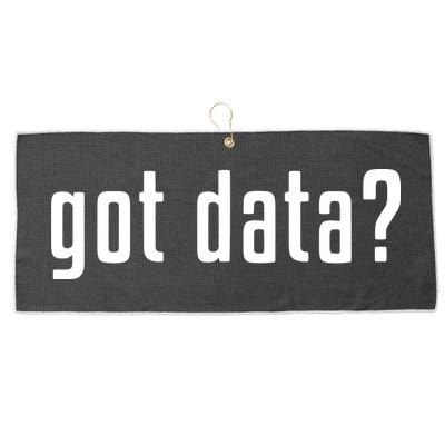 Funny Got Data MIS Data Systems Business Analyst Large Microfiber Waffle Golf Towel