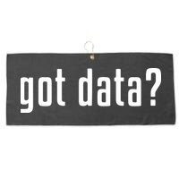 Funny Got Data MIS Data Systems Business Analyst Large Microfiber Waffle Golf Towel