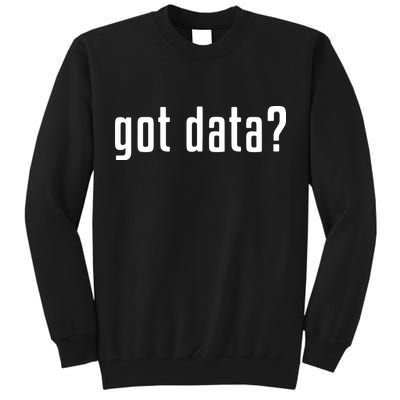 Funny Got Data MIS Data Systems Business Analyst Tall Sweatshirt