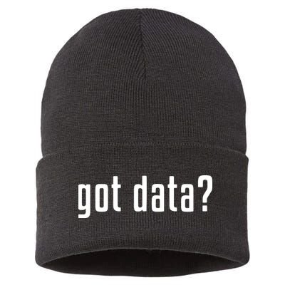Funny Got Data MIS Data Systems Business Analyst Sustainable Knit Beanie