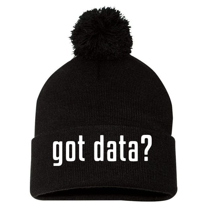 Funny Got Data MIS Data Systems Business Analyst Pom Pom 12in Knit Beanie